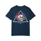 Floral Skull T-Shirt — Colorful Rose & Skull Graphic Tee